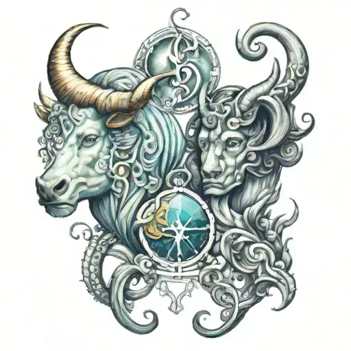 Aquarius And Taurus Combined