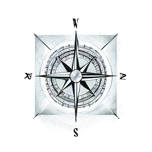 Compass With Son Of A Son Of A Sailor Text Underneath
