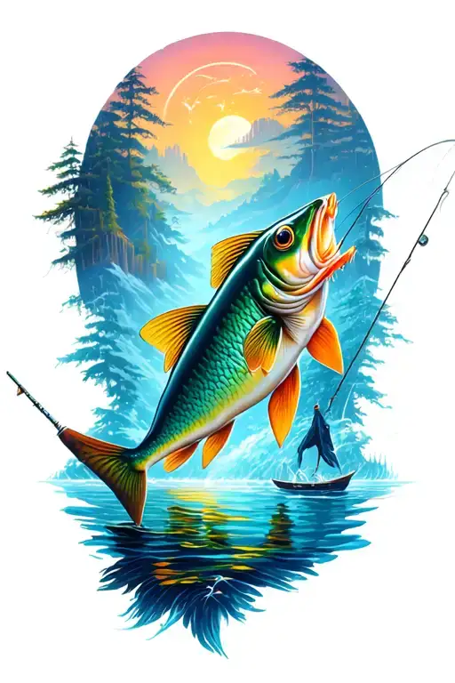 Fantasy Fishing Scene