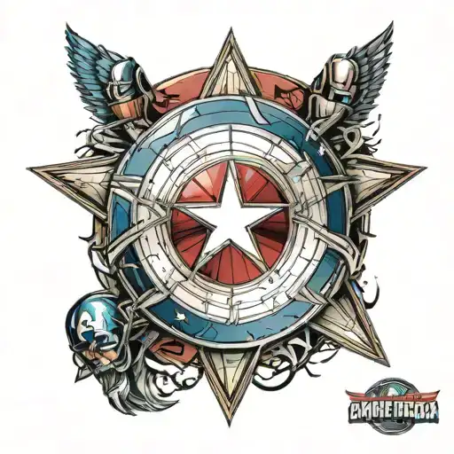 Thug Captain America's Shield