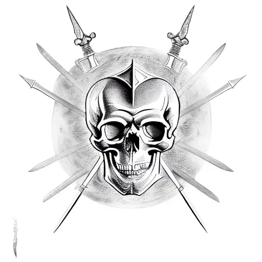 Medieval Skull Sword