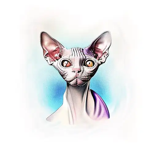 Sphynx Cat Laying On Michelle