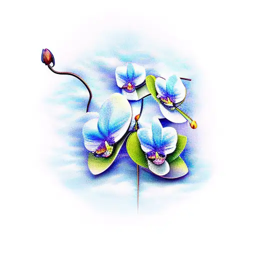 Camera Books Blue Orchid Butterfly