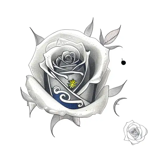 Rose With Moon