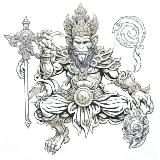 Monkey King With Buda