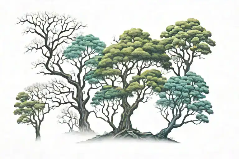 Trees Background Looking