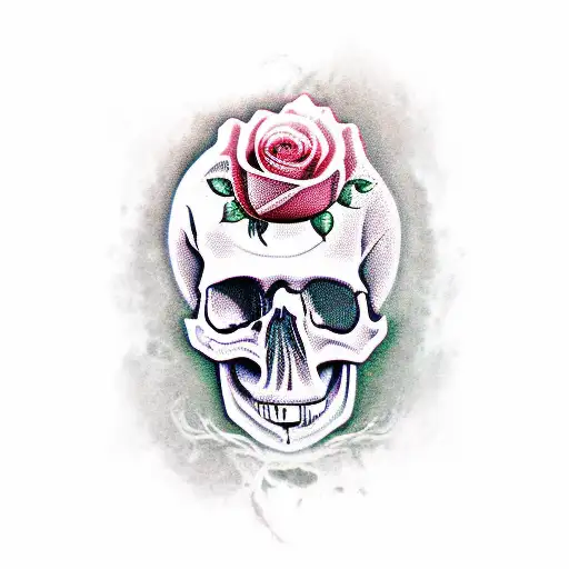 Skull With Roses