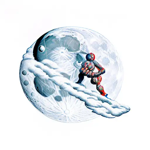 Atlas Holding Up The Moon On His Back