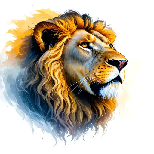 Strength Lion Behind Lioness