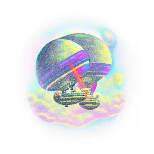 Ufo Floating In Space