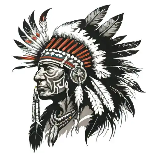 Native American And Somaon Tribal Meanings Together In An Image