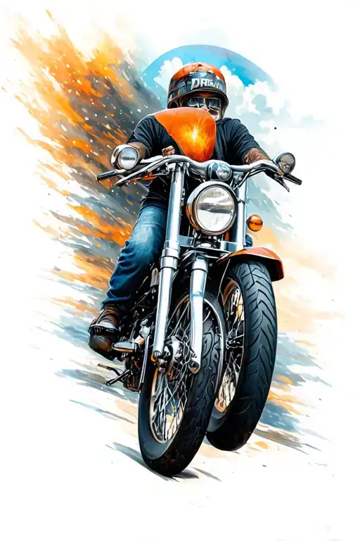 Motorcycles And Travel Themed