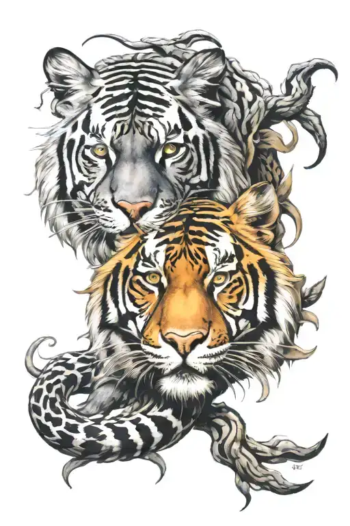 Medusa And Tiger Face