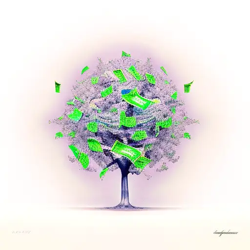 Money Tree With Musical Notes As Leaves