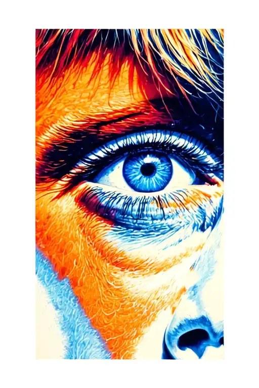 David Bowies Eyes From The Video Life On Mars