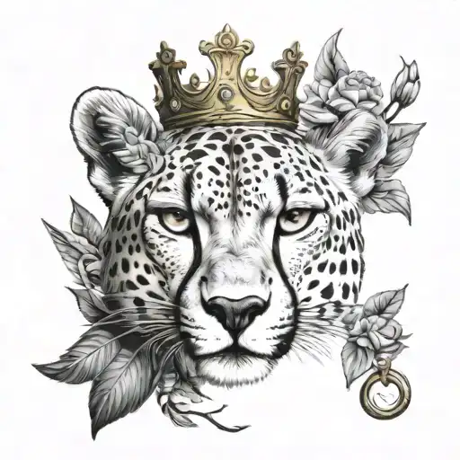 Cheetah Crown And Garden