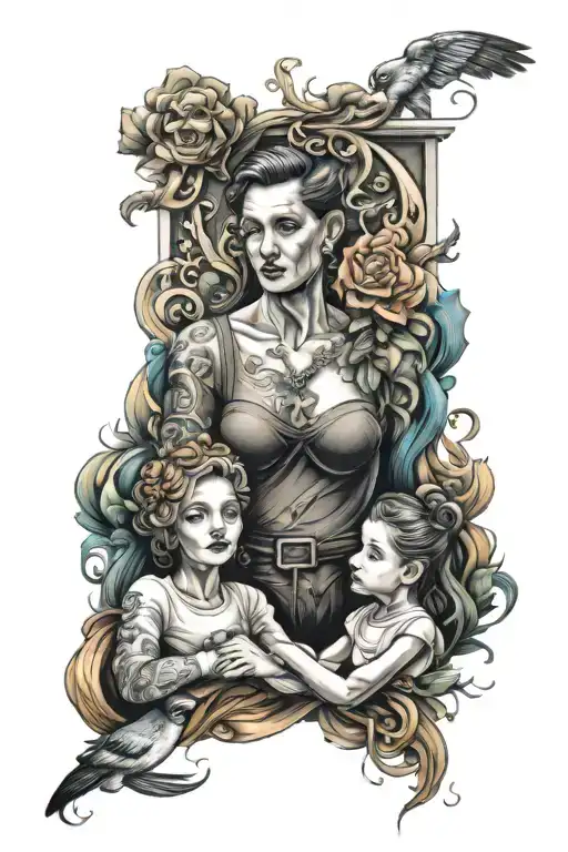 Family Of Father Mother And Daughter