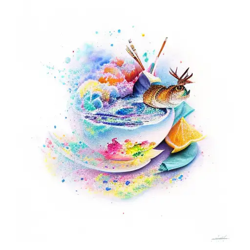 Ellis Oliver Bas In Watercolor