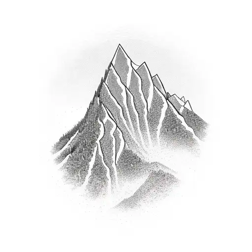 A Majestic Mountain Range With A Winding Road Leading Into The Distance