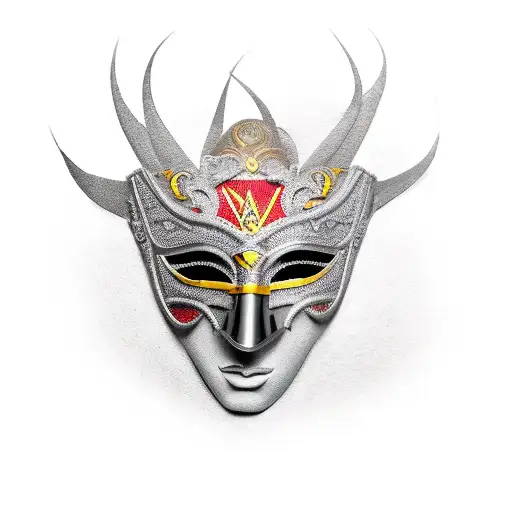 Black Male Masquerade Mask Breaking