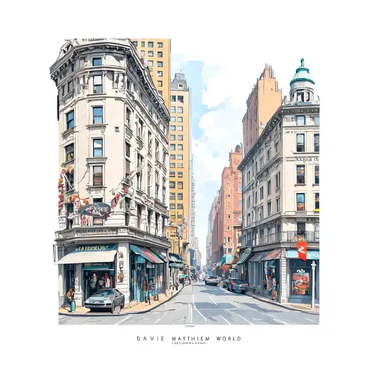 Dave Matthew's Corner Of Grey Street And The End Of The World