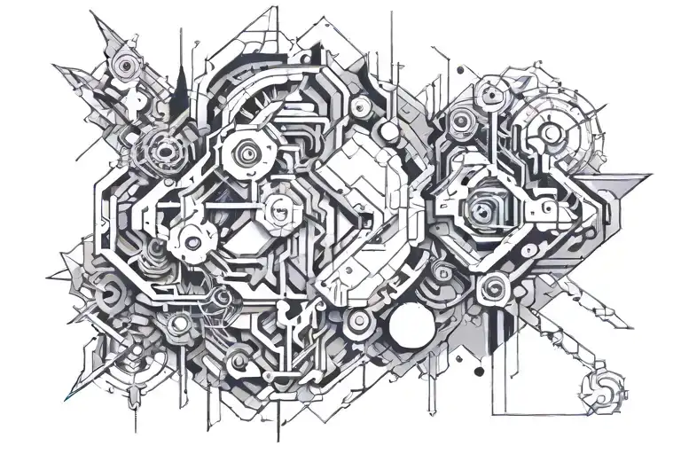 Cyberpunk Geometric