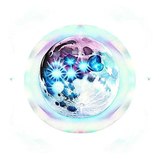 Moon With Aquarius Vibe