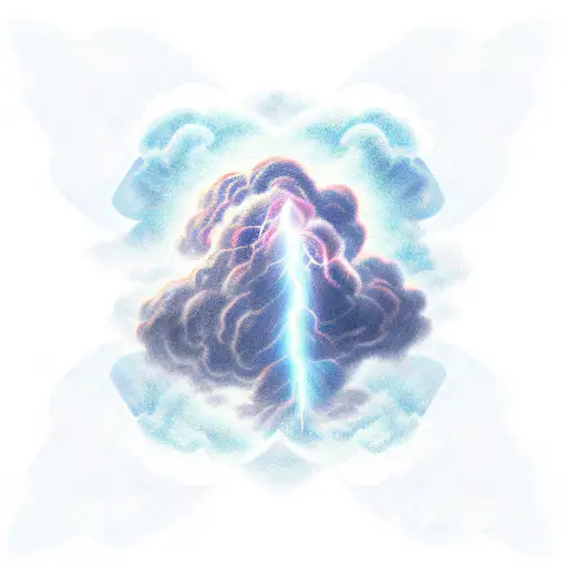 Cloud With Z-shaped Lightning