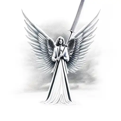 Angel With Sword And Scale