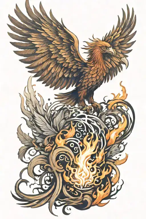 Phoenix Rising From The Ashes