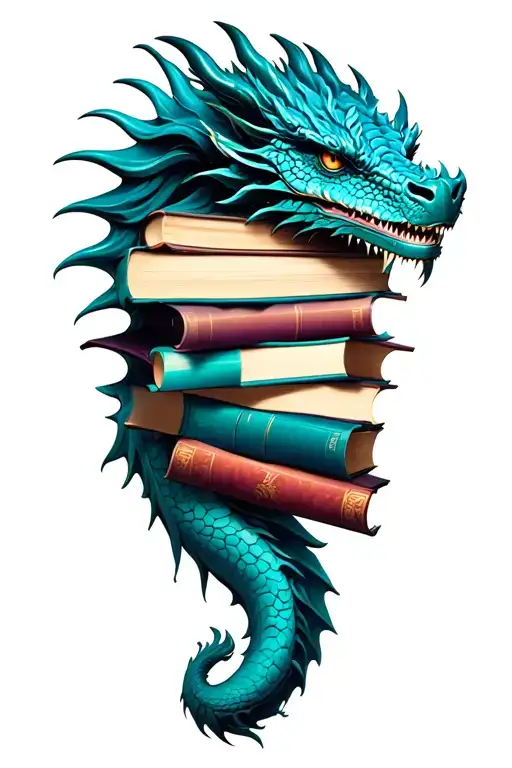 Book Dragon Wrapped