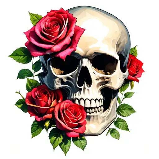 Skull And Roses