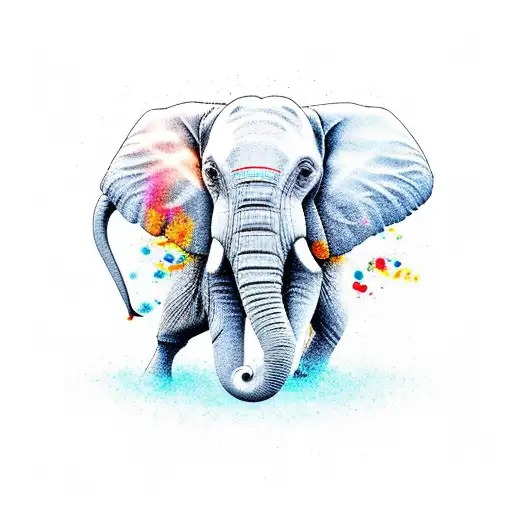 Elephant With Letters
