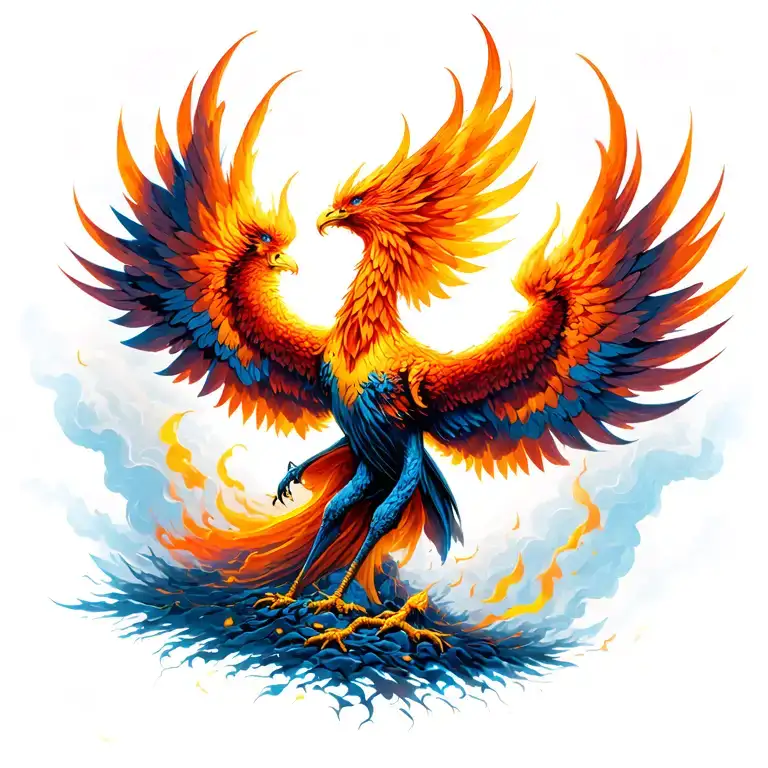 Phoenix Rising From Ashes