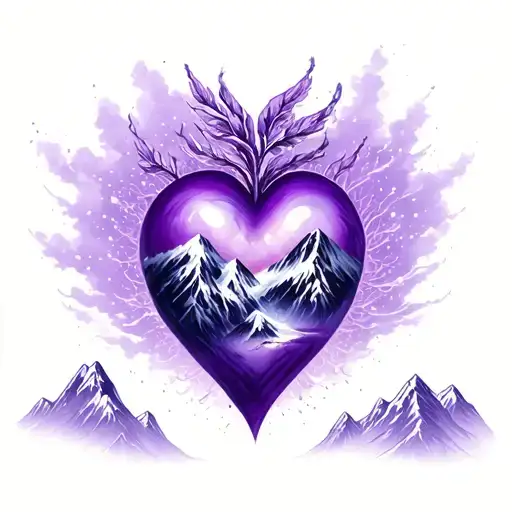 Purple Heart Surrounded My Mountain