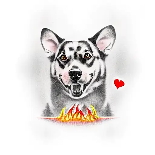 Dog Love Fire