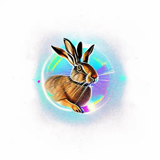 Hare In Space Woth Compass