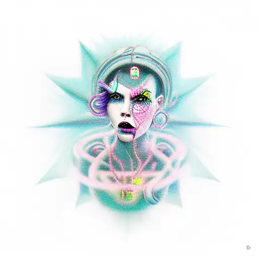 Cuberpunk Demon Girl