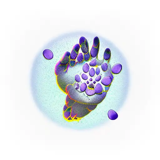 Cat Paw Purple Heart