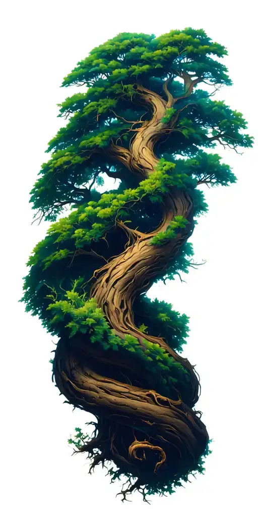 Twisting Tree Branches