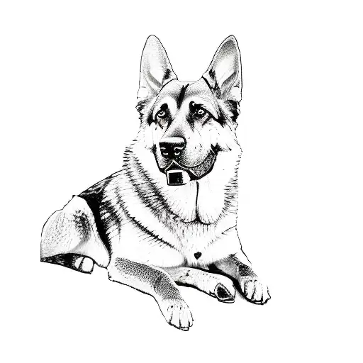 A German Shepherd Dog