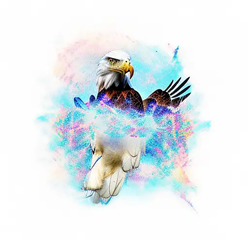 An Eagle Traveling Through Time