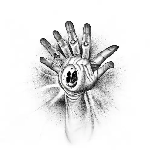 Hands Coming From A Black Hole