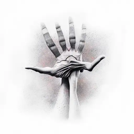 Long Hands Reaching Into Space