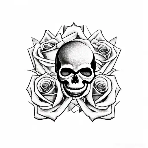 Skull And Roses