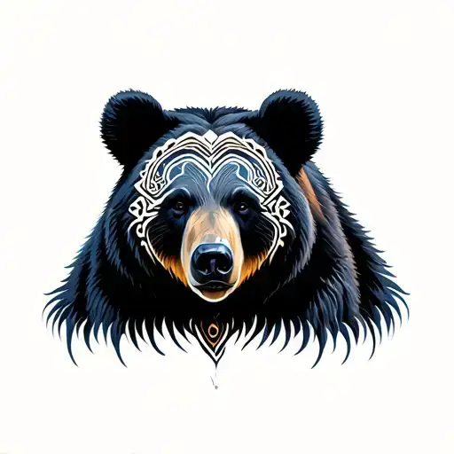 Black Bear Tribal Inspired Design