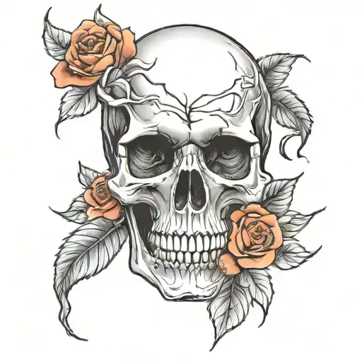 Skull And Roses