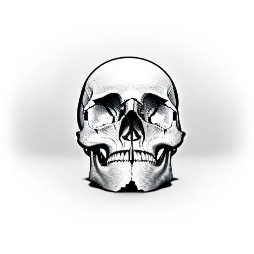 Skull Made Out Of Dead Human Bodies