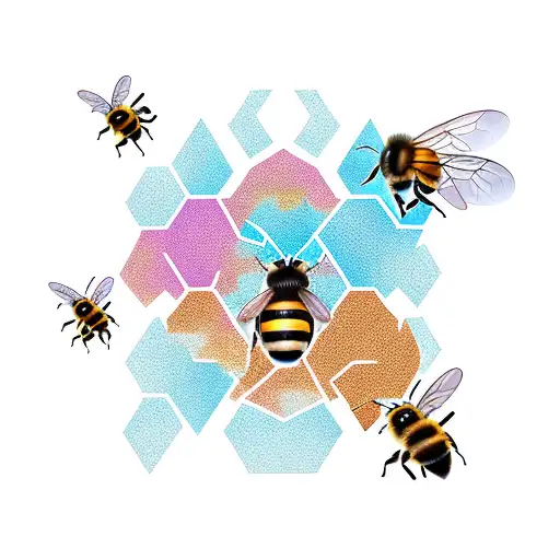 Bee & Honeycomb