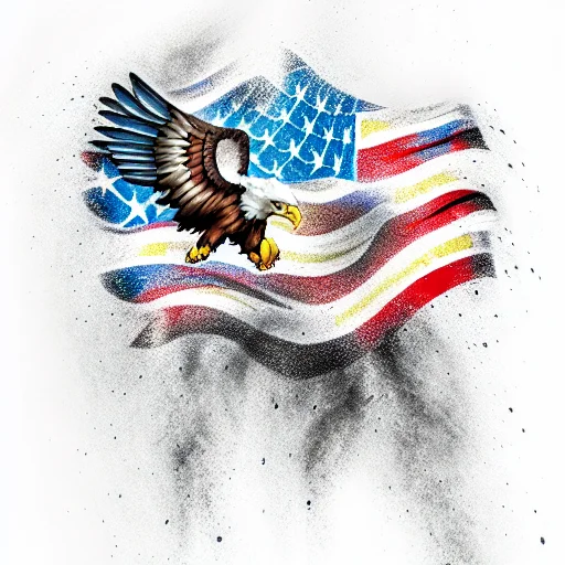 Eagle Wings American Flag